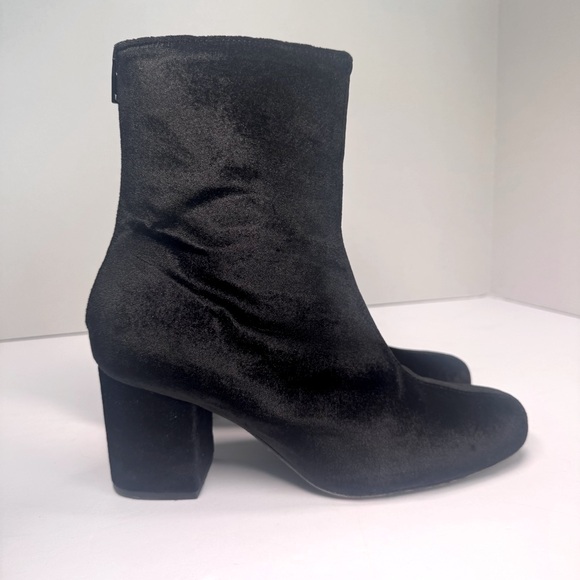 Free People Cecile Suede Ankle Block Heel Boots Sz 8 - Picture 2 of 15